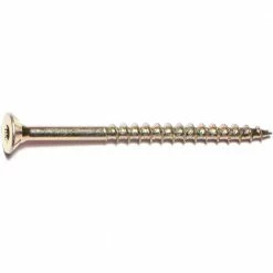 Midwest Fastener #12 x 3" Yellow Zinc Star Drive Bugle Head Saberdrive Interior Wood Screws - 24113 - Bolts