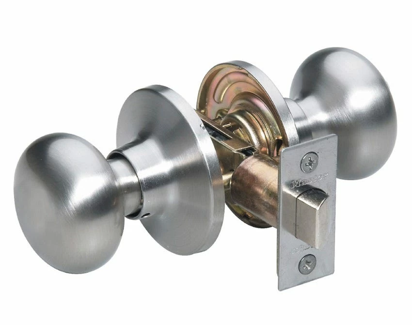Master Lock Biscuit Style Hall and Closet Door Knob Satin Nickel - BCO0415 - Door Hardware - Image 2