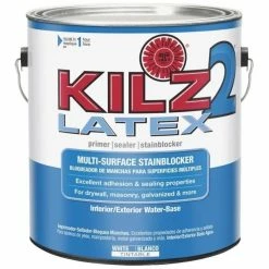 KILZ 2 Latex Interior/Exterior Sealer Stain Blocking Primer, Gallon - 20001 - Paint, Primer & Stain