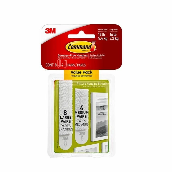 Command™ Medium and Large Picture Hanging Strips 17209-ES - Miscellaneous Hardware