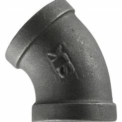 LDR Black 45 Degree Elbow 1/2" 310 E45-12 - Malleable Fittings
