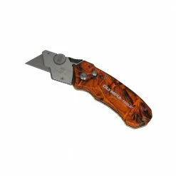 Olympia Camo Folding Knife Orange 33-207 - Blades & Knives