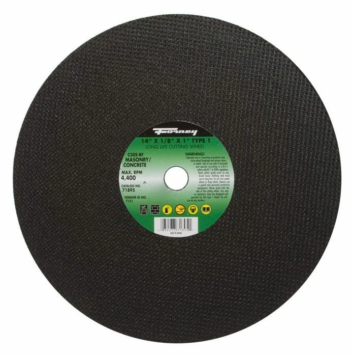 Forney Masonry Cut Off Wheel 14 inch x 1/8 71895 - Replacement Parts & Accessories - Image 2