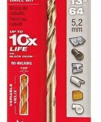 Milwaukee 13/64" Cobalt Red Helix Drill Bit - 48-89-2310 - Drill Bits