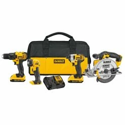Dewalt 20-Volt MAX Lithium-Ion Cordless Combo Kit (4-Tool) - DCK421D2 - Combo Kits