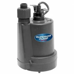 Superior Pump 1/4 HP Thermoplastic Submersible Utility Pump 1800 GPH - 91250 - Pumps & Wells