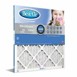 Bestair 20 x 20 x 1 Merv 13 Pleated Furnace Filter - B1-2020-13-6 - Furnace Filters & Maintenance