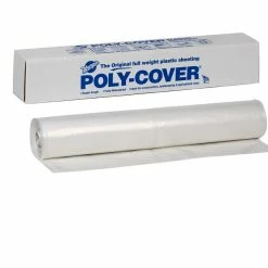 Various Brands Poly-Cover Clear 20" x 100" Plastic Sheeting, 6mm - 6X20-C - Weatherstripping