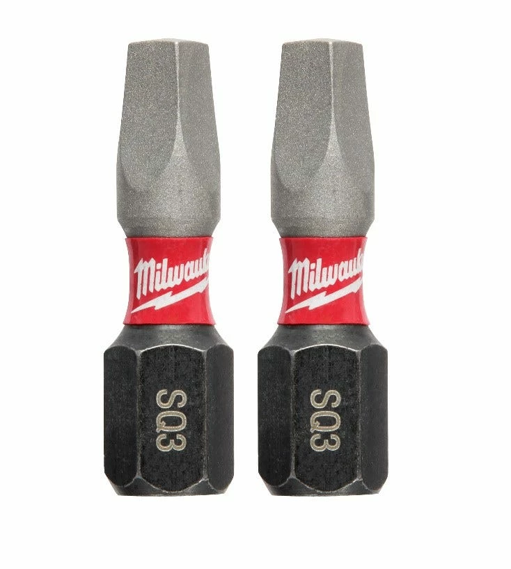 Milwaukee Shockwave Impact Square Recess -3 Insert Bits 48-32-4423 - Replacement Parts & Accessories - Image 2