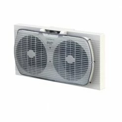 Comfort Zone 9" Portable Twin Window Fan - CZ319WT - Fans