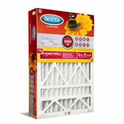 Bestair 16 x 25 x 4 Merv 11 Honeywell Air Filter - HW1625-11R - Furnace Filters & Maintenance