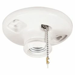 Eaton Lampholder with Pull Chain Switch - 659-SP - Wiring Devices