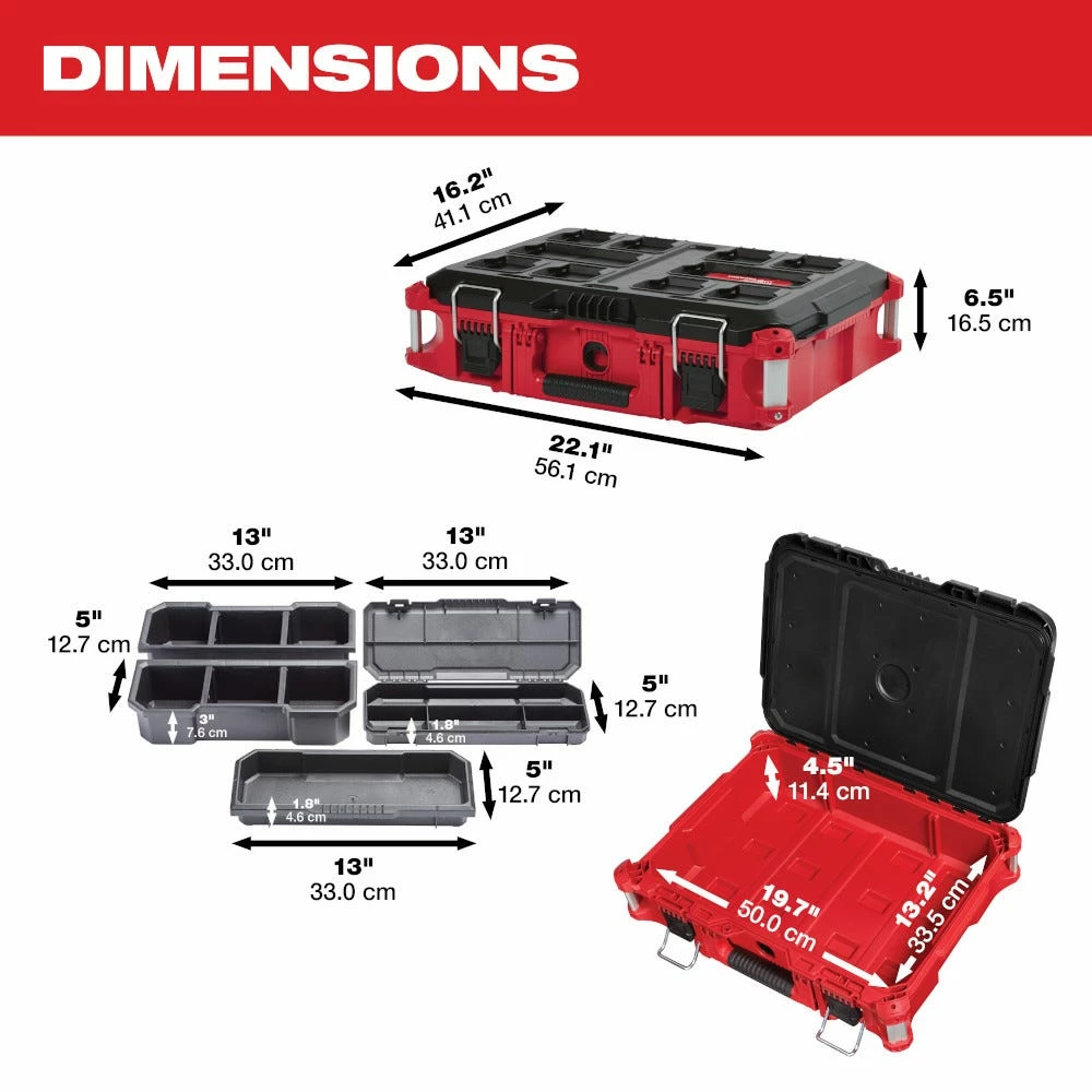 Milwaukee Packout Tool Box - 48-22-8424 - Equipment Cases - Image 4