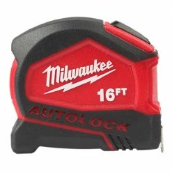 Milwaukee 16ft Compact Auto-Lock Tape Measure 48-22-6816 - Measuring Tools