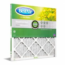 Bestair 20 x 20 x 1 Merv 8 Pleated Furnace Filter - B1-2020-8-12 - Furnace Filters & Maintenance
