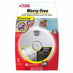 Kidde P3010B Worry-Free Bedroom 10 yr Sealed Battery Smoke Alarm - 21010161 - Detectors & Alarms