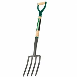 Tru-Tough TruTough 4 Tines Spading Fork with D Handle - 30293 - Pitchforks