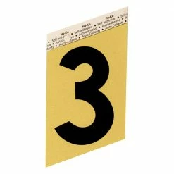 Hy-Ko 3.5In Gold Aluminum Numbers 3 -GG-25/3 - Hardware