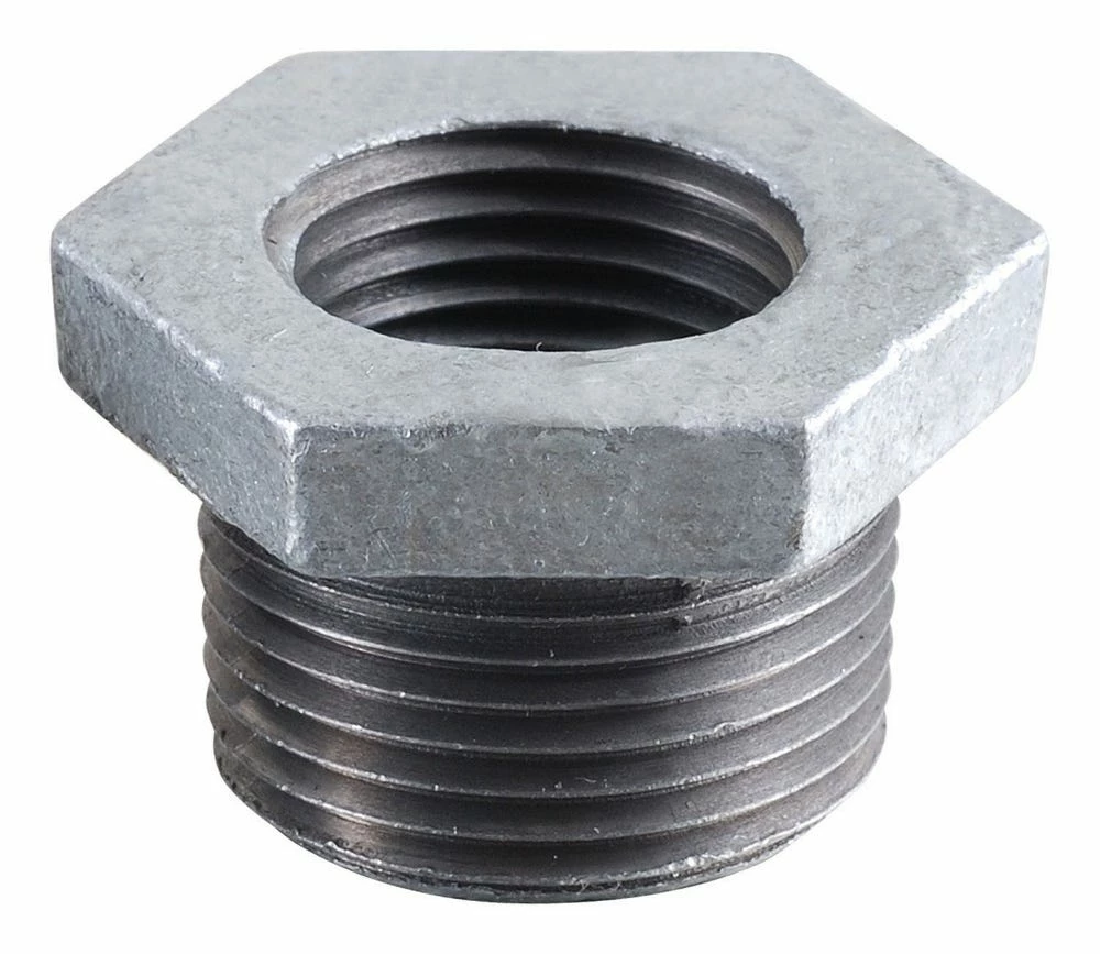 LDR Galvanized Hex Bushing 3/4" x 3/8" 311 B-3438 - Malleable Fittings - Image 2