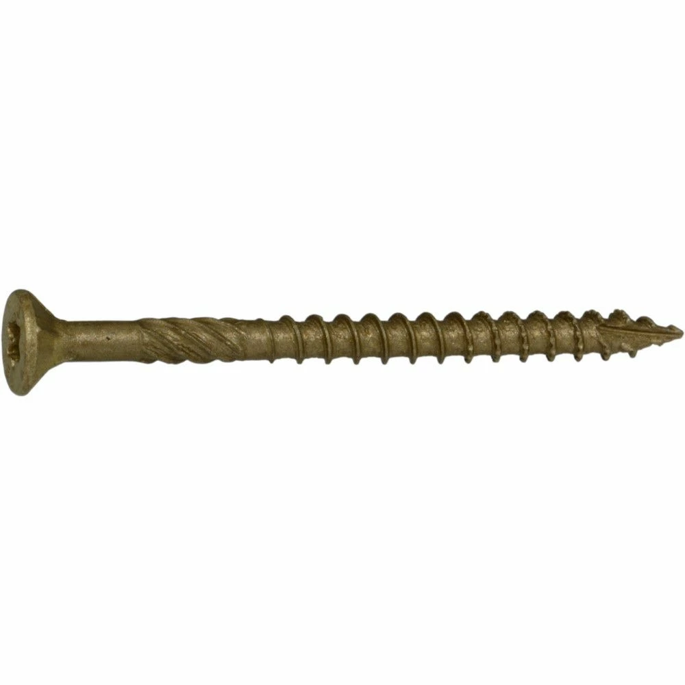 Midwest Fastener #9 x 2-1/2" Tan XL1500 Coated Star Drive Bugle Head Saberdrive Deck Screws - 50754