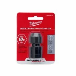 Milwaukee Shockwave 1/2" Square to 1/4" Hex Impact Adapter - 48-03-4410 - Replacement Parts & Accessories