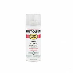 Rust-Oleum Stops Rust Spray Paint Stops Rust Satin Clear Spray 285092