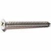 Midwest Fastener #10 x 2" 18-8 Stainless Phillips Flat Head Sheet Metal Screws - 82237 - Bolts