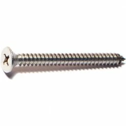Midwest Fastener #10 x 2" 18-8 Stainless Phillips Flat Head Sheet Metal Screws - 82237 - Bolts