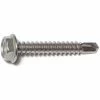 Midwest Fastener #10-16 x 1-1/4" 410 Stainless Hex Washer Head Self-Drilling Screws - 24171 - Bolts