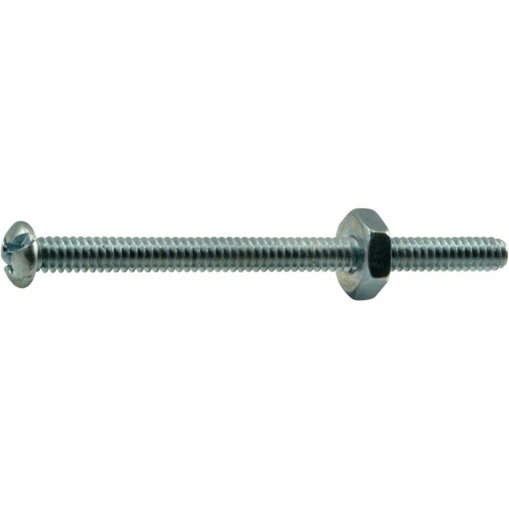 Midwest Fastener #6-32 x 2" Combo Round Head Machine Screws w/ Nuts - 23976 - Bolts - Image 2