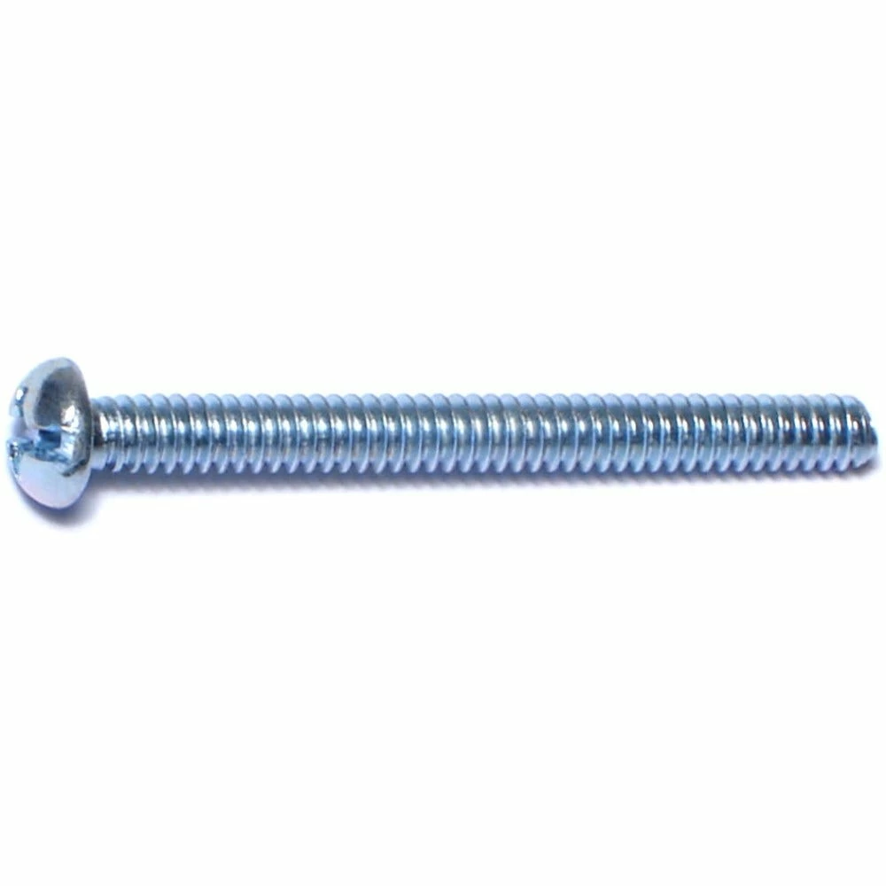 Midwest Fastener #6-32 x 1-1/2" Zinc Plated Coarse Thread Combo Round Head Machine Screws - 11947 - Bolts
