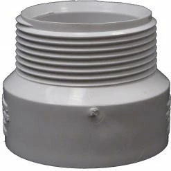 Lasco Fittings 1-1/2 Inch x 1-1/4 Inch PVC Male Adapter DWV FPV MA-112114 - D109212BC - PVC Fittings