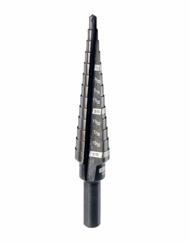 Milwaukee 1/8" - 1/2" x 1/32" #1 Black Oxide Step Drill Bit - 48-89-9201 - Drill Bits - Image 2