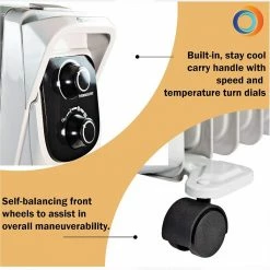 Comfort Zone Deluxe Oil Filled Heater - CZ8008 - Oil Heaters