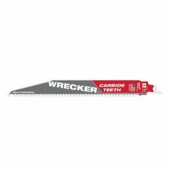 Milwaukee The Wrecker™ 6 TPI SAWZALL® Blades with Carbide Teeth, 1 Pack - 48-00-5242 - Blades & Knives