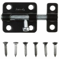 National Hardware 834 Barrel Bolts in Black - N151-431 - Reinforcement Hardware