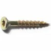 Midwest Fastener #8 x 1-1/4" Yellow Zinc Star Drive Bugle Head Saberdrive Interior Wood Screws - 24100 - Bolts