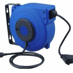 Various Brands 40 Foot Triple Tap 12/3 Retractable Cord Reel - RCR40FT - Extension Cords & Power Strips