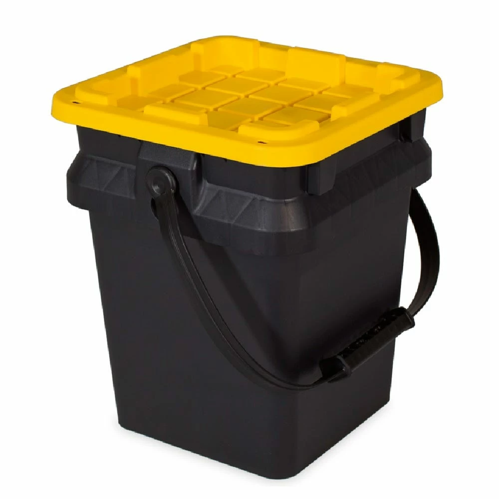 Tough Box 5-Gallon Bucket with Lid - 5GTBXBKTBY - Baskets & Bins