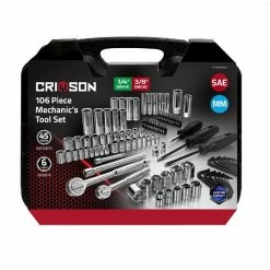 Crimson Force Tools 106 Piece Mechanics Tool Set - 7019039 - Sockets & Socket Sets