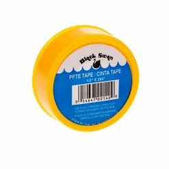 Black Swan 1/2 Inch x 260 Inch Yellow PTFE Yellow Gas Tape - 02140 - Plumber's Tools