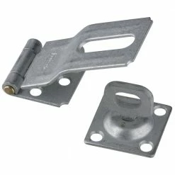 National Hardware 32 Swivel Staple Safety Hasps in Galvanized - N103-044 - Reinforcement Hardware