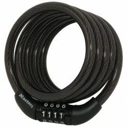 Master Lock 4Foot 1.2m Long x 5/16in 8mm Diameter Preset Combination Cable Lock - 8143D