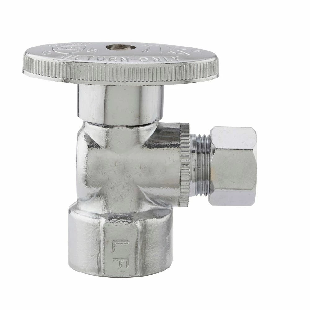 Plumb Pak Quarter Turn Angle Valve 1/2 Inch FIP x 3/8 Inch OD - PP51PCLF - General Plumbing Hardware - Image 2