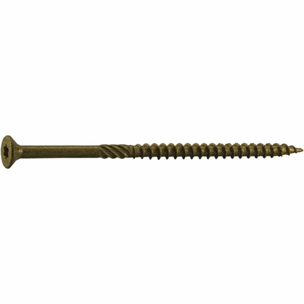 Midwest Fastener #10 x 4" Tan XL1500 Coated Star Drive Bugle Head Saberdrive Deck Screws - 50757 - Image 2