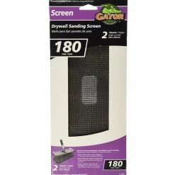 Ali Industries Gator 4.25 Inch x 11.25 Inch 180-Grit Fine Drywall Sanding Screen 2 Pack - 4019 - Sandpaper