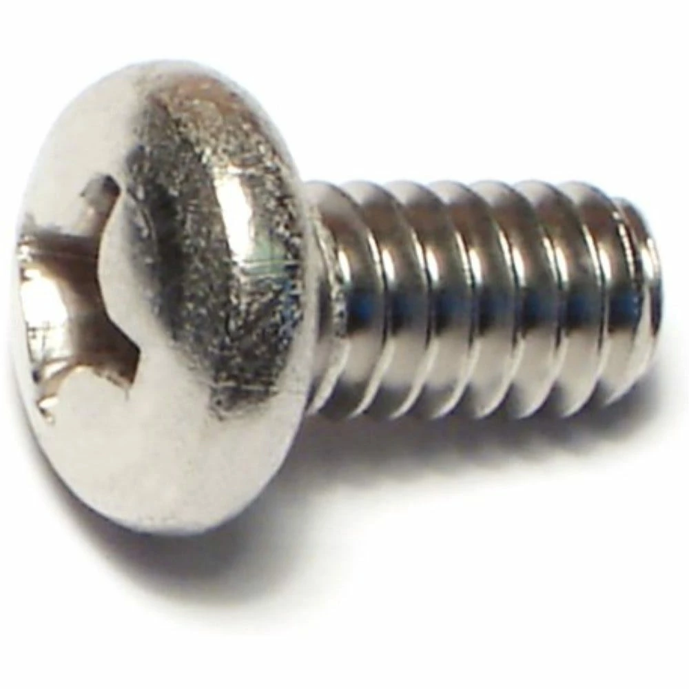 Midwest Fastener 1/4"-20 x 1/2" 18-8 Stainless Coarse Thread Phillips Pan Head Machine Screws - 82491 - Bolts - Image 2