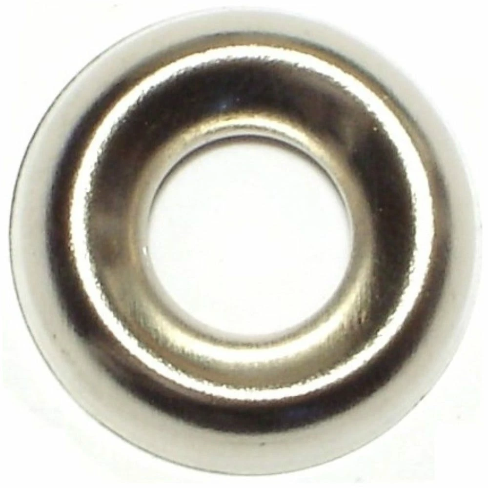 Midwest Fastener #14 x 21/64" x 25/32" Nickel Plated Finishing Washers - 21484 - Bolts