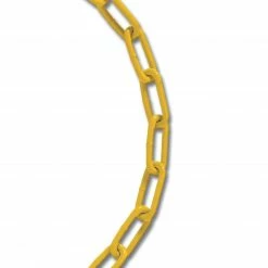 Baron 1 Foot of Coil Straight Chain 2/0 - Yellow Powder Coat - 5454