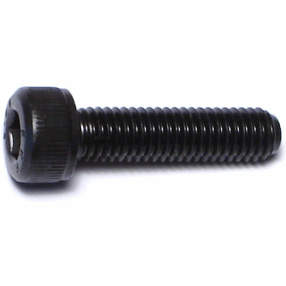 Midwest Fastener 5mm-0.8 x 20mm Black Oxide Class 12.9 Coarse Thread Knurled Head Hex Socket Cap Screws - 81666 - Bolts